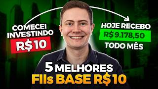 TOP 5 FIIs PARA INVESTIR COM APENAS 10 REAIS e ganhar dividendos [upl. by Toiboid109]