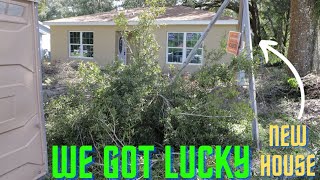 Hurricane Milton Hits Florida My New House Build  Was Spared [upl. by Akemrehs470]