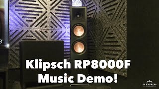 Klipsch RP8000f  Music Demo amp Overview [upl. by Morissa]