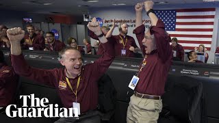 Joy as Nasa probe touches down on Mars [upl. by Tharp191]