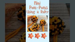 Make a Mini PomPom in Three Minutes pompom shorts [upl. by Neenad]