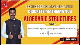 Discrete Mathematics  Unit 4  Algebraic Structures  Jeyam Arriya [upl. by Ytomit]