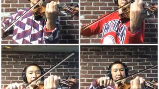 s01 e01 NFL on FOX TV Theme Song also MLB on FOX 4 VIOLIN INSTRUMENTAL COVER VIDEO by Abe Dewing [upl. by Airretnahs]