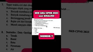 Nomor 7 ‼️Soal SKD ANALOGI ‼️soal Asli CPNS 2023 soalcpns2023 soalcpns2024 soalanalogi [upl. by Leiru]