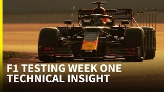 Nine tech developments spotted at F1 testing [upl. by Debi]