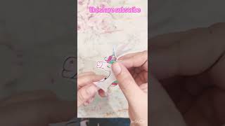 DIY Unicorn 🦄 pen pen decoration  ideas shorts craft pendecoration diy handmadepen art [upl. by Aneladgam954]