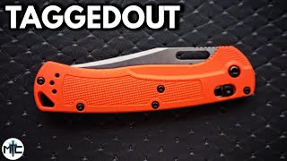 Benchmade Taggedout Folding Knife  Overview and Review [upl. by Naasar518]