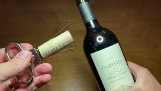 Opening a Bottle of Cliff Lede with an AhSo [upl. by Barbi]