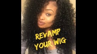 How to ReviveRefresh Your Curly Synthetic Wig  featuring Outre Dominican Curly Wig [upl. by Askwith]