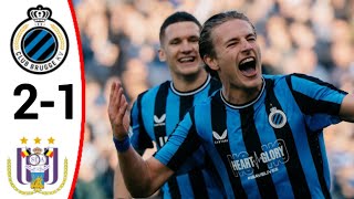 Club Brugge vs Anderlecht 21 All Goals and Extended Highlights [upl. by Norry]