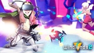 FLYING BOW AND ARROW ACTION  Windlands 2 VR CoOp Gameplay Oculus Rift [upl. by Kavanagh]