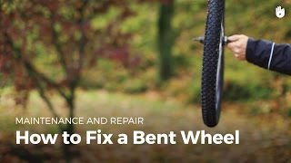 How to Fix a Bent Wheel Rim  Bike Repair [upl. by Nawrocki]