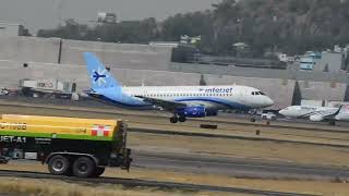 INTERJET  THE SUPER JET LANDING AT MEXICO CITY [upl. by Mannie]