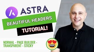 How To Setup Headers With Astra Theme  Normal Transparent Sticky amp More [upl. by Schaeffer]