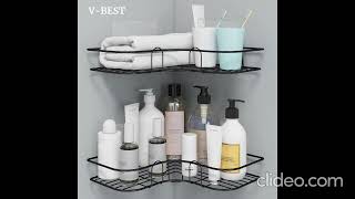 Ultimate SelfAdhesive Corner Shelf for Bathroom amp Kitchen  No Drill Installation Guide [upl. by Whallon925]