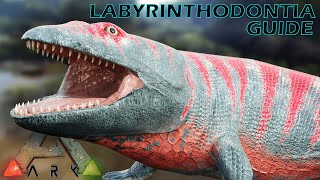 LABYRINTHODONTIA GUIDE  Ark Modded Gameplay [upl. by Beverle865]