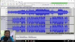 cara mengedit rekaman sederhana di audacity tutorial  Zesica Falely [upl. by Bannasch]