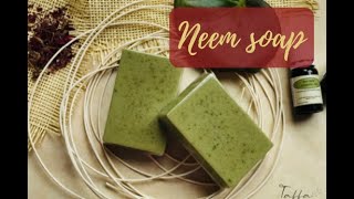 Melt and Pour Neem Soap  How to Make Antibacterial Soap [upl. by Aniela]