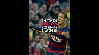 The TOP 100 BEST SAVES according to CHATGPT  Pt2  fooball soccer sports shorts neymar fyp [upl. by Otsugua]