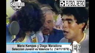 Maradona y Kempes 1979 Argentina vs Valencia FUTBOL RETRO TV [upl. by Oicelem]