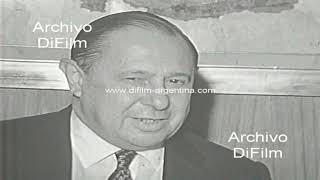 Alvaro Alsogaray molesto con el ministro Aldo Ferrer 1972 [upl. by Atilek678]