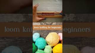 Loom Knit Stockinette Stitch knitting [upl. by Sivam]