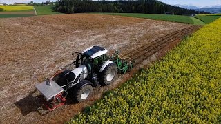 Maissaatprofi Stefan Galliker im Einsatz mit leichten Maschinen 🇨🇭🌽🇨🇭 [upl. by Cimah]