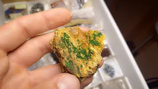 CONICHALCITE  Kamariza Mine Lavrion  GREECE 1C19 [upl. by Kaya]