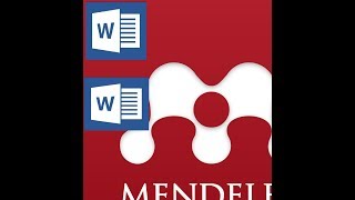 How to link MS Word to Mendeley Desktop [upl. by Thorr791]