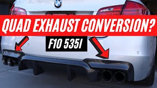 BMW F10 535i M Sport Quad Exhaust Conversion  Everything You Need [upl. by Croner]