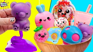 Lets Make Candy Salad with Whats Inside Squishies Docs Playhouse [upl. by Sanders]