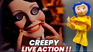 Coraline movie Coraline LIVE ACTION AI Reaction and Opinion Coraline Live Action Trailer [upl. by Derfliw]