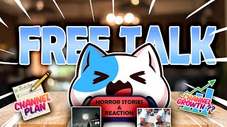 CERITA HOROR DAN REACTION  Free Talk [upl. by Sibylle]