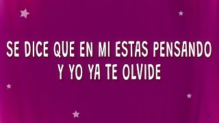 Se dice que en mi estas pensando y yo ya te olvide  Maria Becerra  ADIÓS Letra [upl. by Eelac]