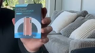 EBOSSOM Hand Warmer Rechargeable 5000 mAh Electric Hand Heater Review [upl. by Mamie836]