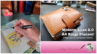 Moterm A6 Luxe 20 Rings Planner Review amp FlipThrough [upl. by Itra]