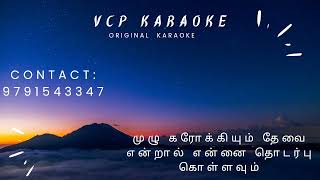 Pon Andhi Maalai Pozhuthu1 Karaoke [upl. by Stonwin]