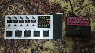 Korg Toneworks AX1500GPedal Test w Boss RC20 Phrase Recorder Loop Station 11223 [upl. by Bondy]