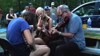 Clifftop 2015 Camp Jam Bruce Molsky Allison De Groot amp Lena Jonsson play Blackjack Grove [upl. by Llerahc]