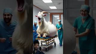 Doctors rescue a pregnant goat 🐐 humanity rescueanimals goat babygoat treatment veterinary [upl. by Divadnoj]