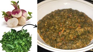 shalgam palak recipe  palak shalgam banany ka tarika  how to make spinach and Turnip in easy way [upl. by Ledeen]