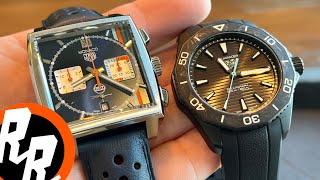 Tag Heuer Monaco Gulf and Aquaracer SolarGraph Saltzman’s [upl. by Nesral]