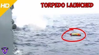 Torpedo is Launched From GuidedMissile Cruiser USS Chancellorsville CG62 [upl. by Nilecoj353]