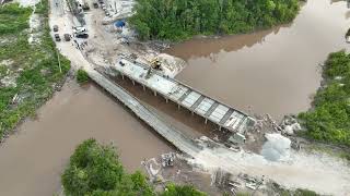 Pembangunan Jembatan Sei Rasau Kecamatan Rungan 23102024 [upl. by Aiam]