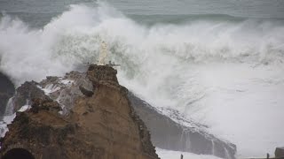 Hercules Storm 2014  Massive Wave Sugaar in Biarritz [upl. by Eusassilem127]