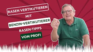 👉 Rasen vertikutieren mit BenzinVertikutierer 🌱 RasenTipps vom Profi 💚 [upl. by Searcy]