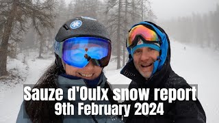 Sauze dOulx snow report [upl. by Ahsinahs546]