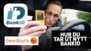 Bank ID  Beställa nytt BankID Steg för Steg Swedbank med Säkerhetsdosa [upl. by Amikat59]