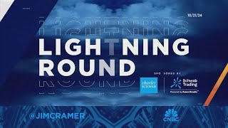 Lightning Round AST SpaceMobile is overvalued says Jim Cramer [upl. by Hedley895]