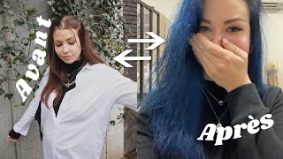 Comment je suis passée dun Châtain à un Bleu  Fail  😱  Vlog [upl. by Mahala]